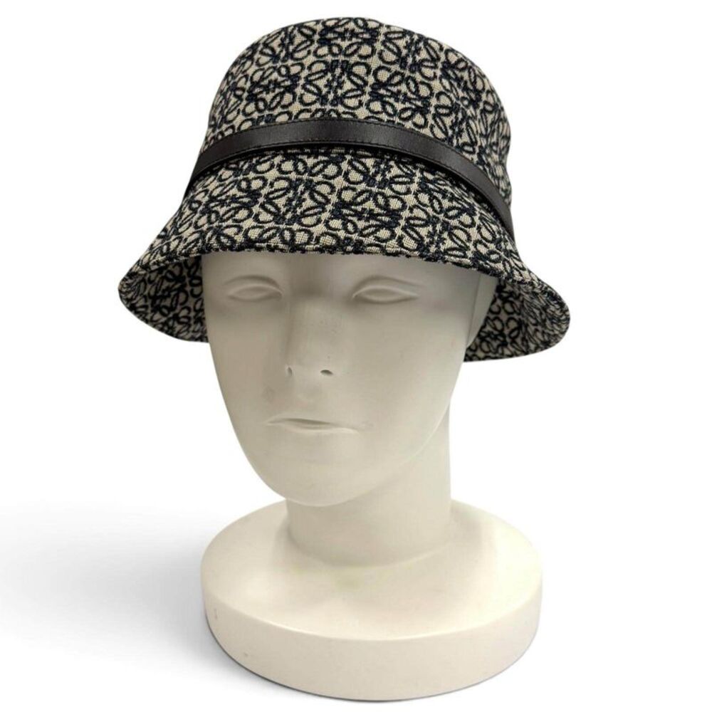 Loewe Repeat Anagram Cowhide Bucket Hat